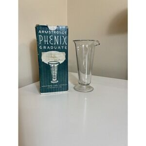 Vtg Armstrong's Pharmaceutical Cone Shape Single Scale Phenix Graduate Cylinder